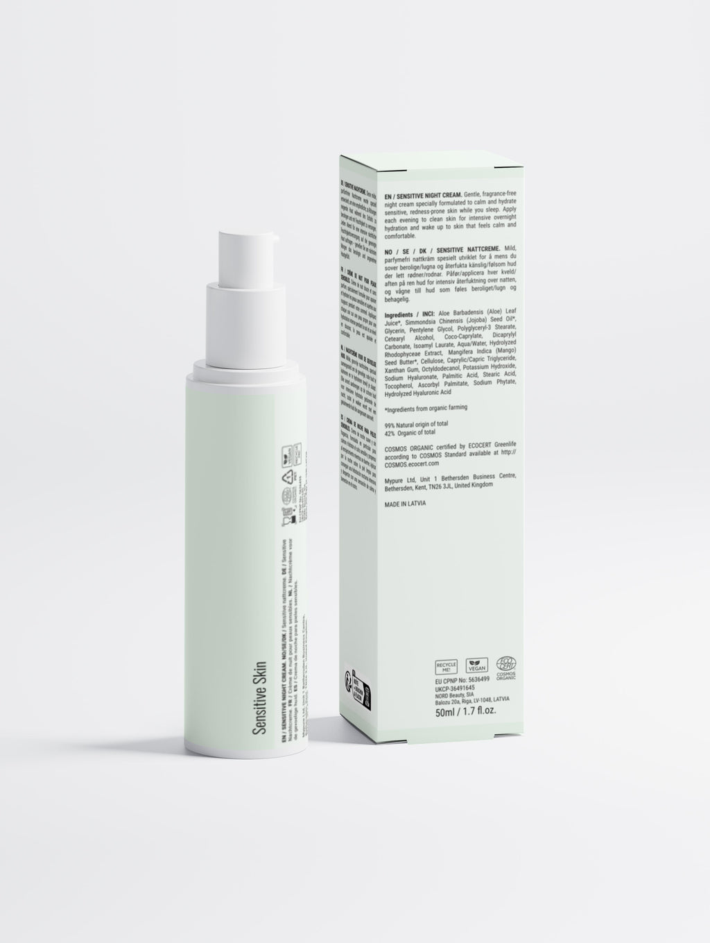 Sensitive Skin Overnight Cream, Fragrance-Free - 50 ml / 1.69 fl oz